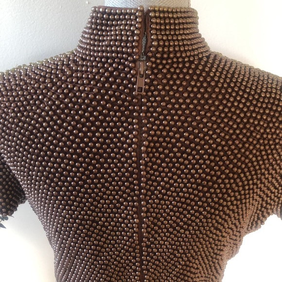 Vintage Beaded Silk Top - Picture 4 of 7